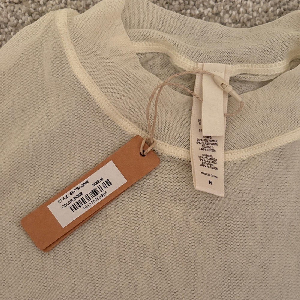 Sexy SKIMS Cream Bodysuit - Picture 2 of 5